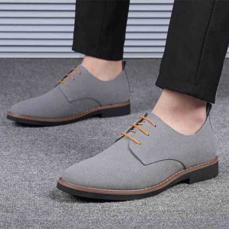 Fashion men business suede shoes 11