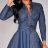 2020 New Fashion Women New Denim Jeans Dress 1a