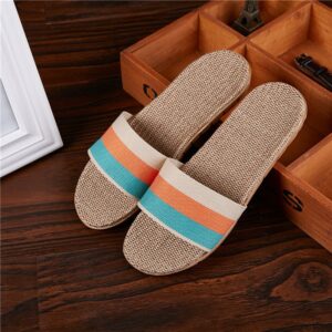 Linen non-slip summer slippers
