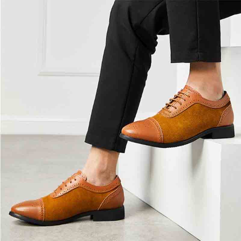 Men British business casual shoes 9