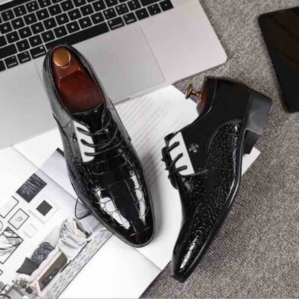 Men British business shoes 6