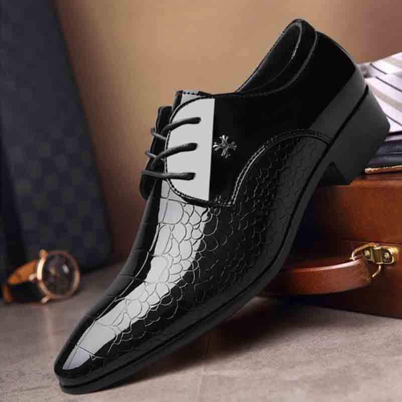 Men British business wedding shoes
