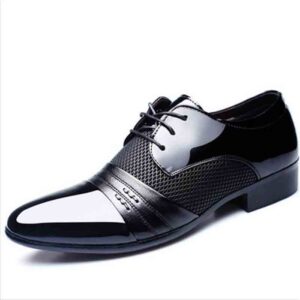 Men British leather dress shoes