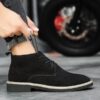 Men Fashion Leather Moccasin Boots 4