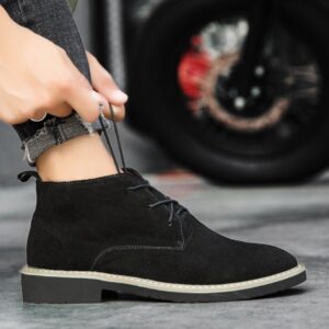 Men’s Fashion Leather Moccasin Boots