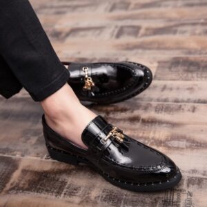 Men Tassel Leather Business Shoes
