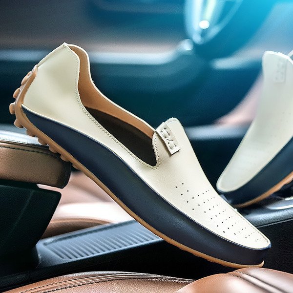 Men's casual leather shoes 2