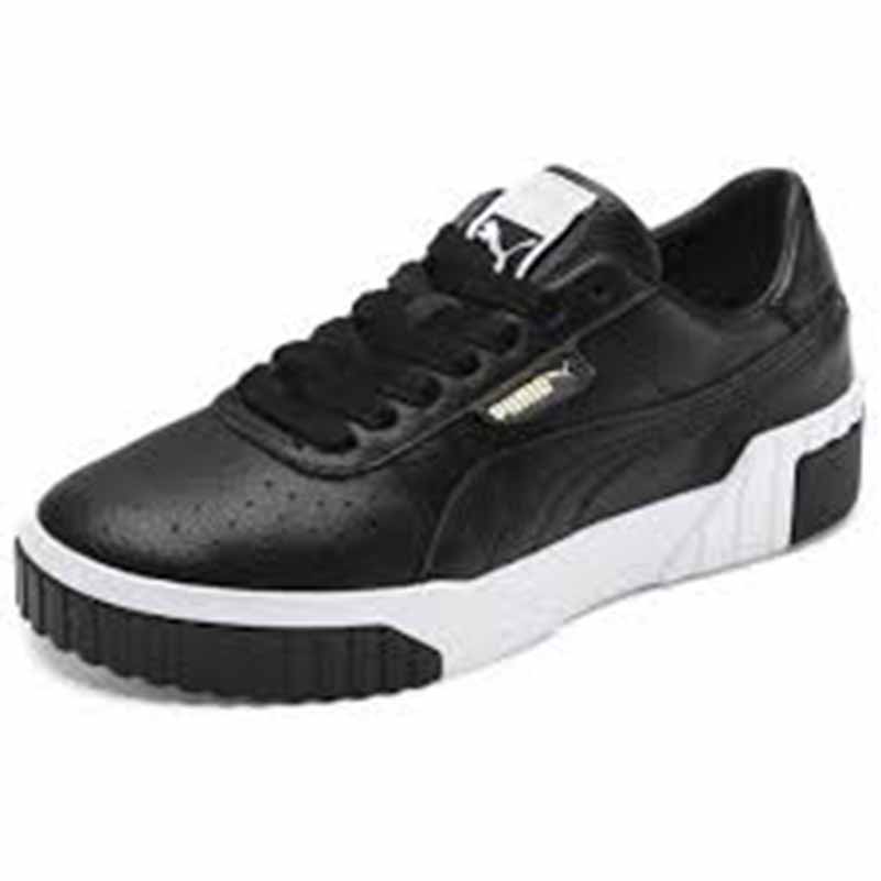 Puma Cali Trainers - black with white on sole (4)