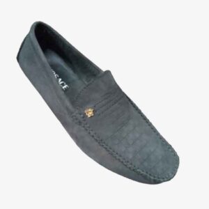Versace checked loafers